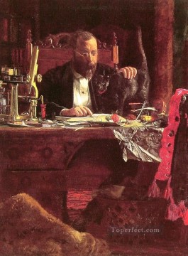 El profesor Benjamin Howard Rand Realismo retrata a Thomas Eakins Pinturas al óleo